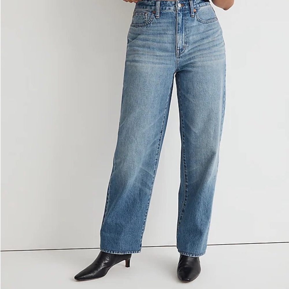 Madewell Curvy Baggy Straight Jeans